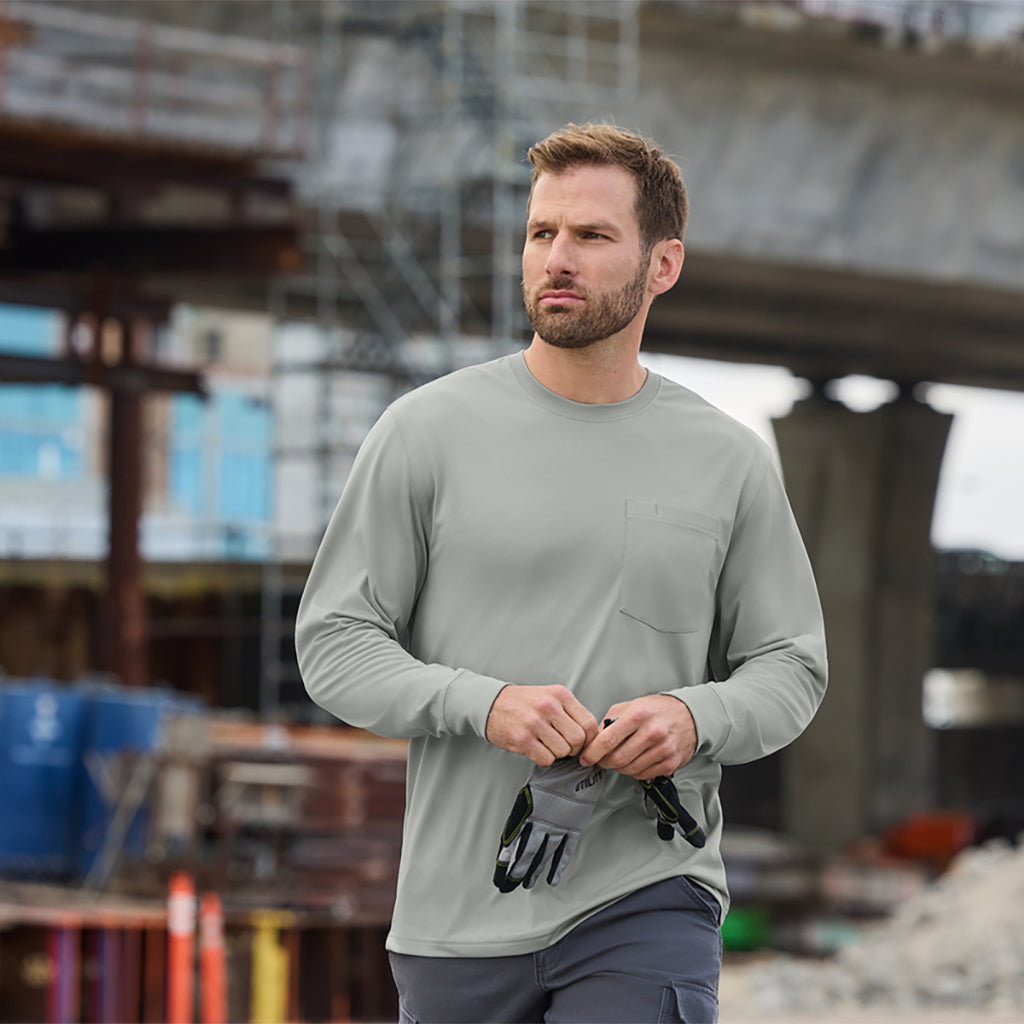 Long Sleeve Pocket Tee | CornerStone® CS440LSP