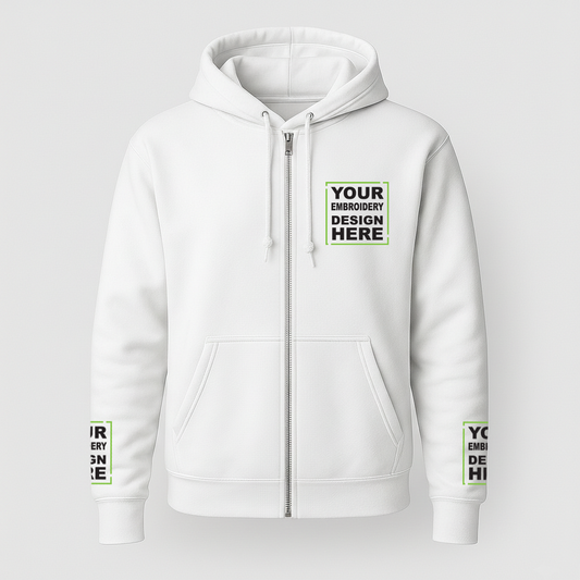 Full-Zip Hoodie | BELLA+CANVAS® 3739 Unisex Sponge Fleece