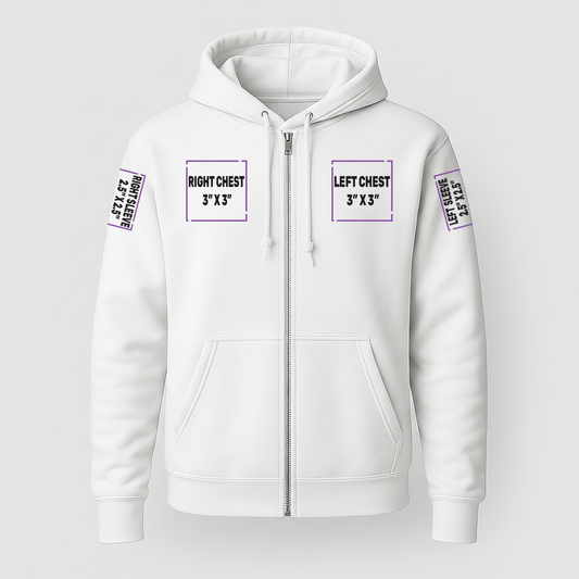 Custom Youth Full-Zip Hooded Sweatshirt | Gildan® 18600B Heavy Blend™