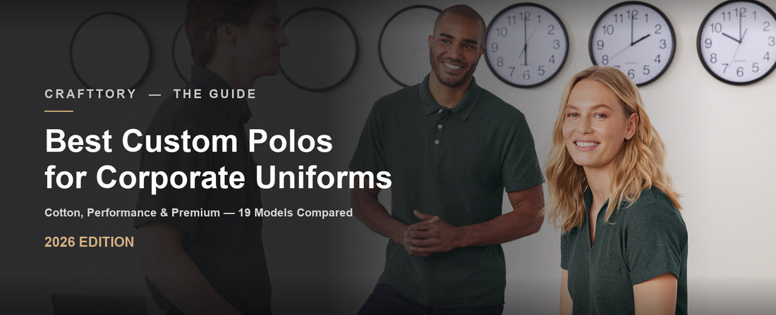 Best Custom Polos for Corporate Uniforms — CraftTory Guide