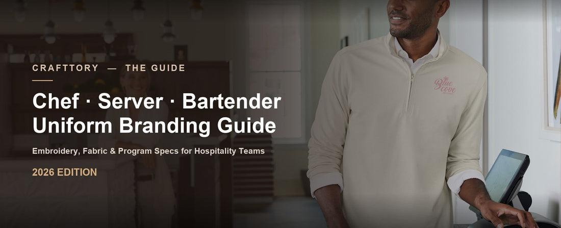 Chef · Server · Bartender Uniform Branding Guide — CraftTory
