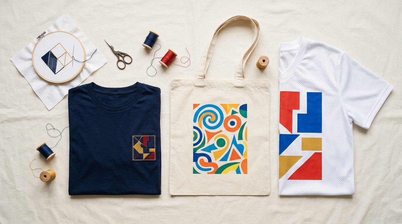 Decoration Services — embroidery, DTF printing, and HTV on customer-supplied items