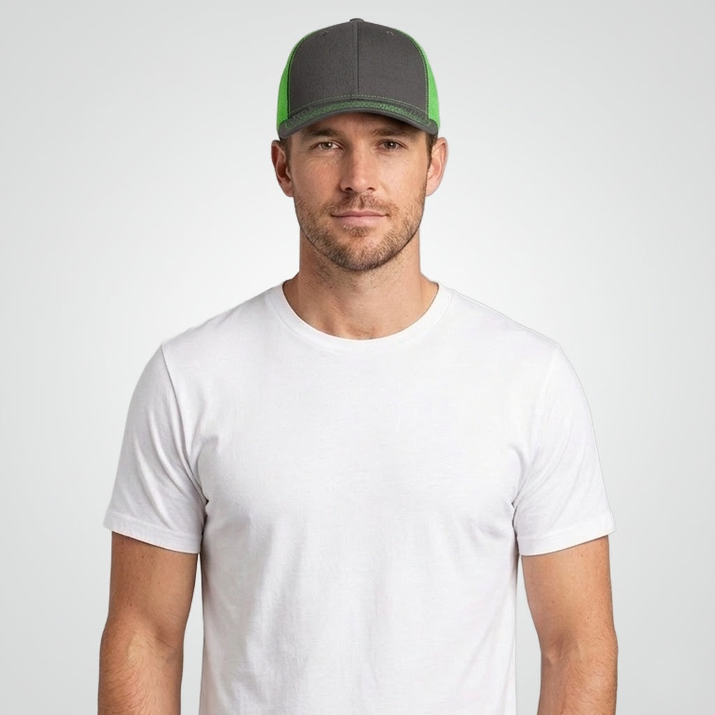 Charcoal/ Neon Green