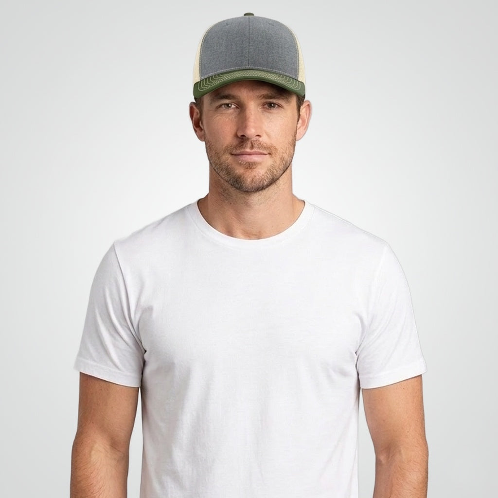 Heather Grey/ Birch/ Army Olive