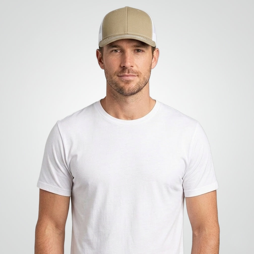Khaki/ White