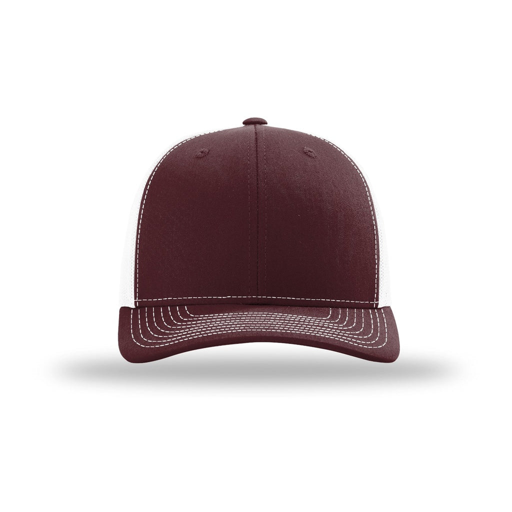 Maroon/ White
