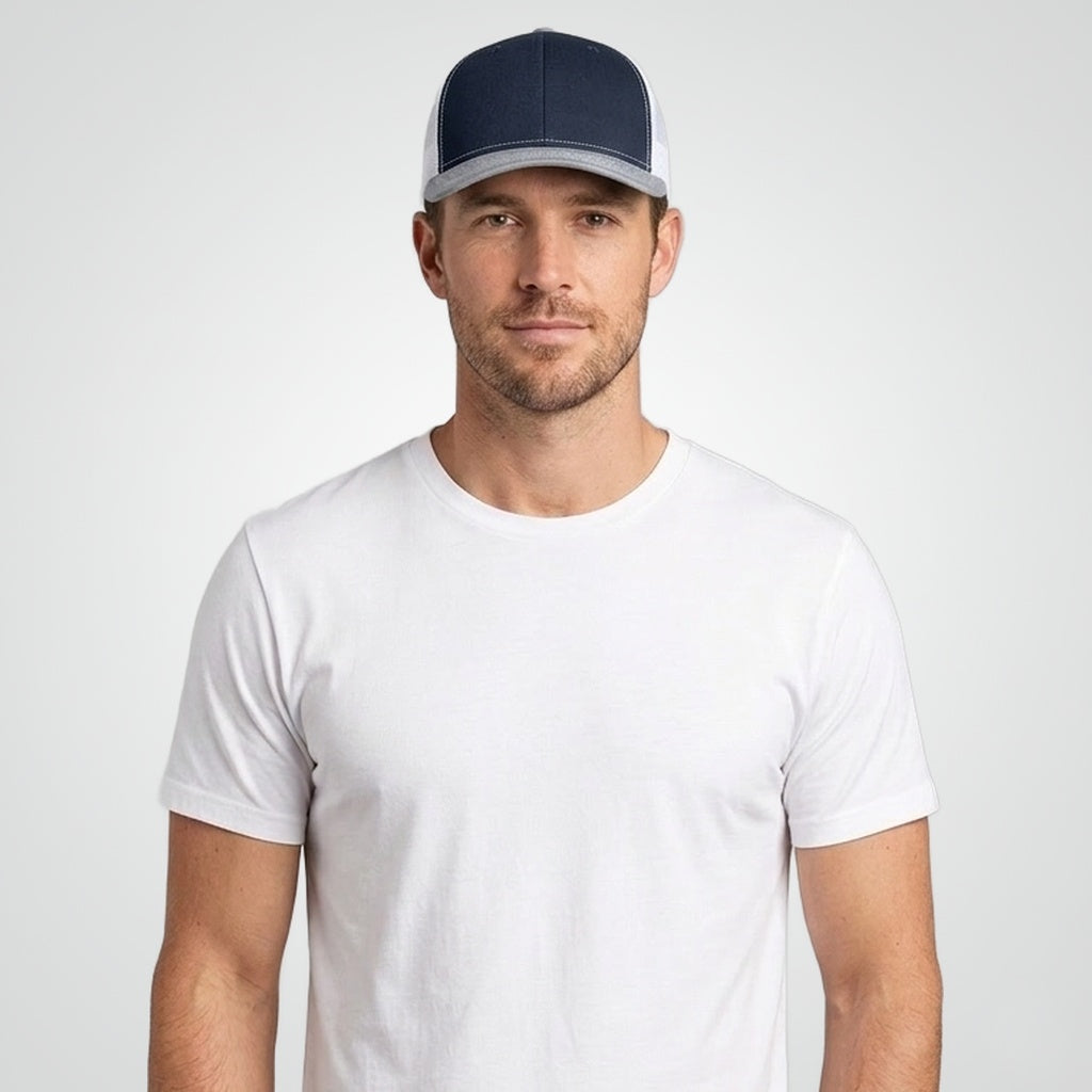 Navy/ White/ Heather Grey