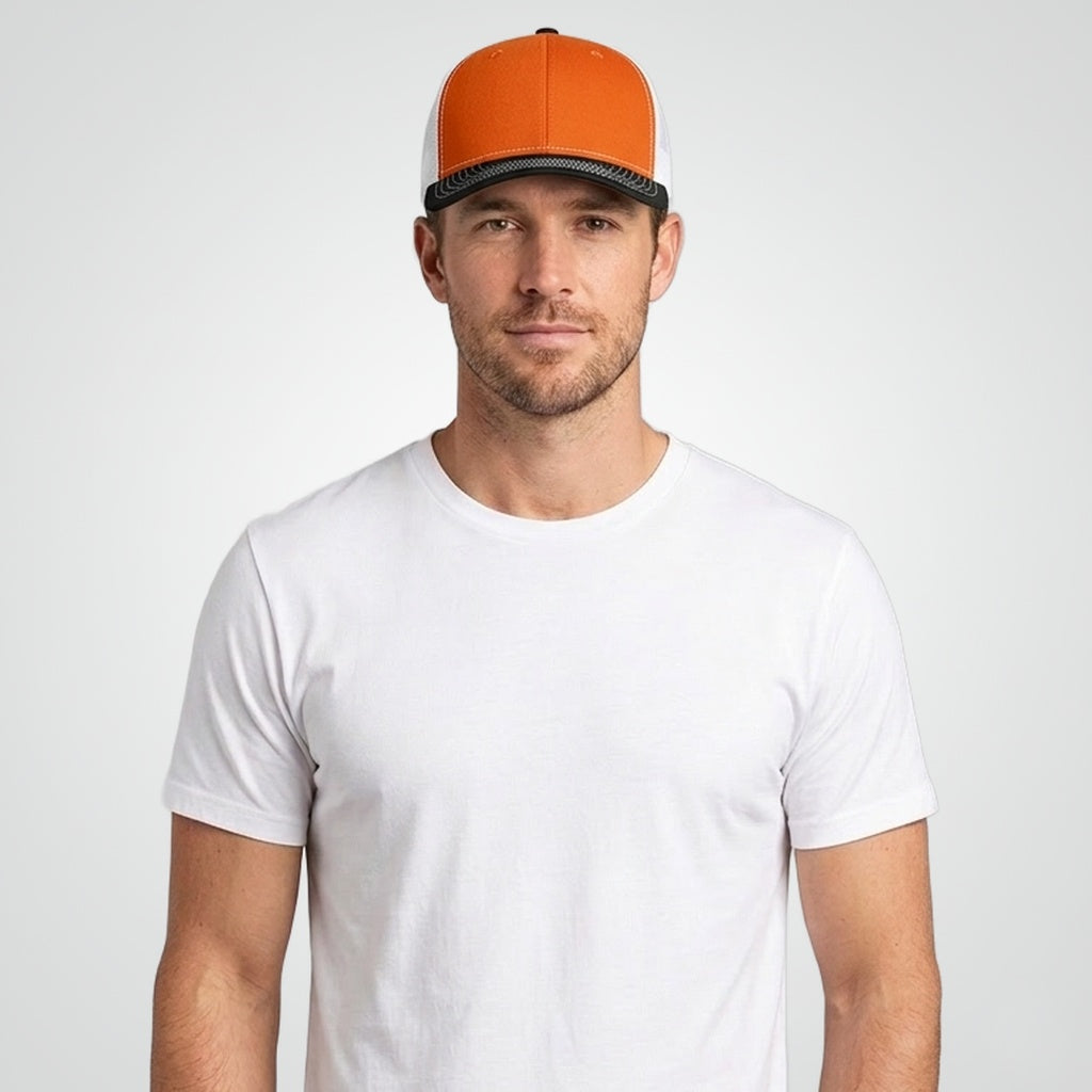 Orange/ White/ Black