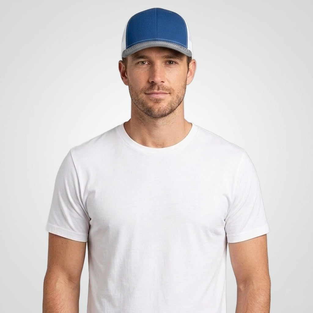 Royal/ White/ Heather Grey