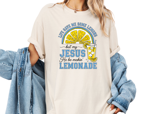 Jesus Makes Lemonade Shirt, Faith Apparel Christian Tee, Vintage Style Child of God T-Shirt, Forrest Frank Inspired Gift for Her