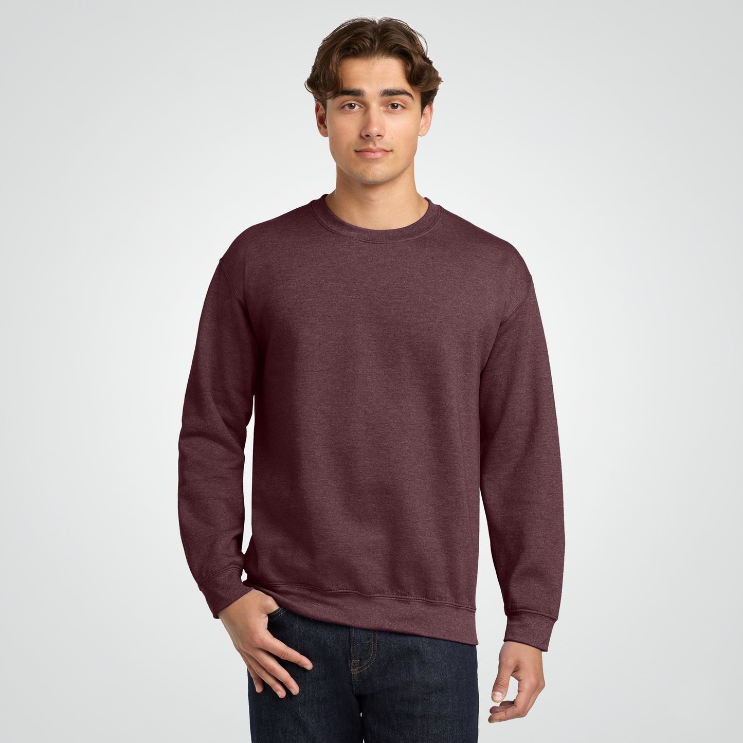 Heather Dark Maroon