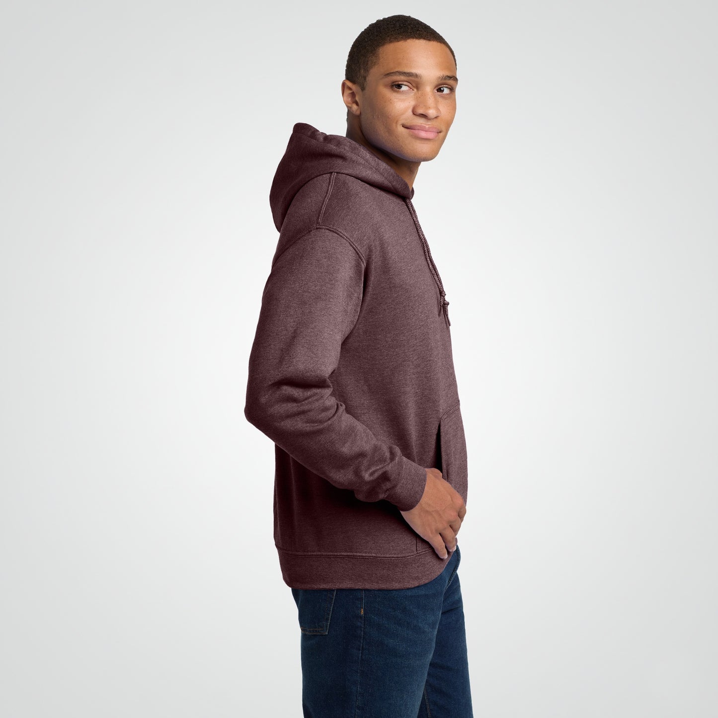 Heather Dark Maroon