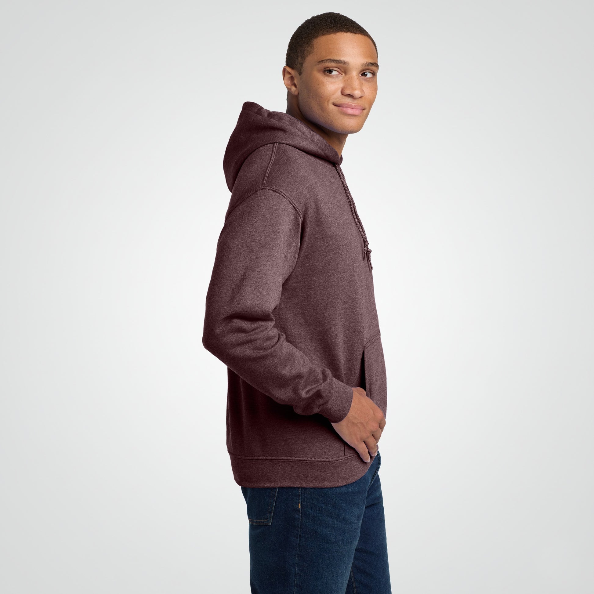 Heather Dark Maroon