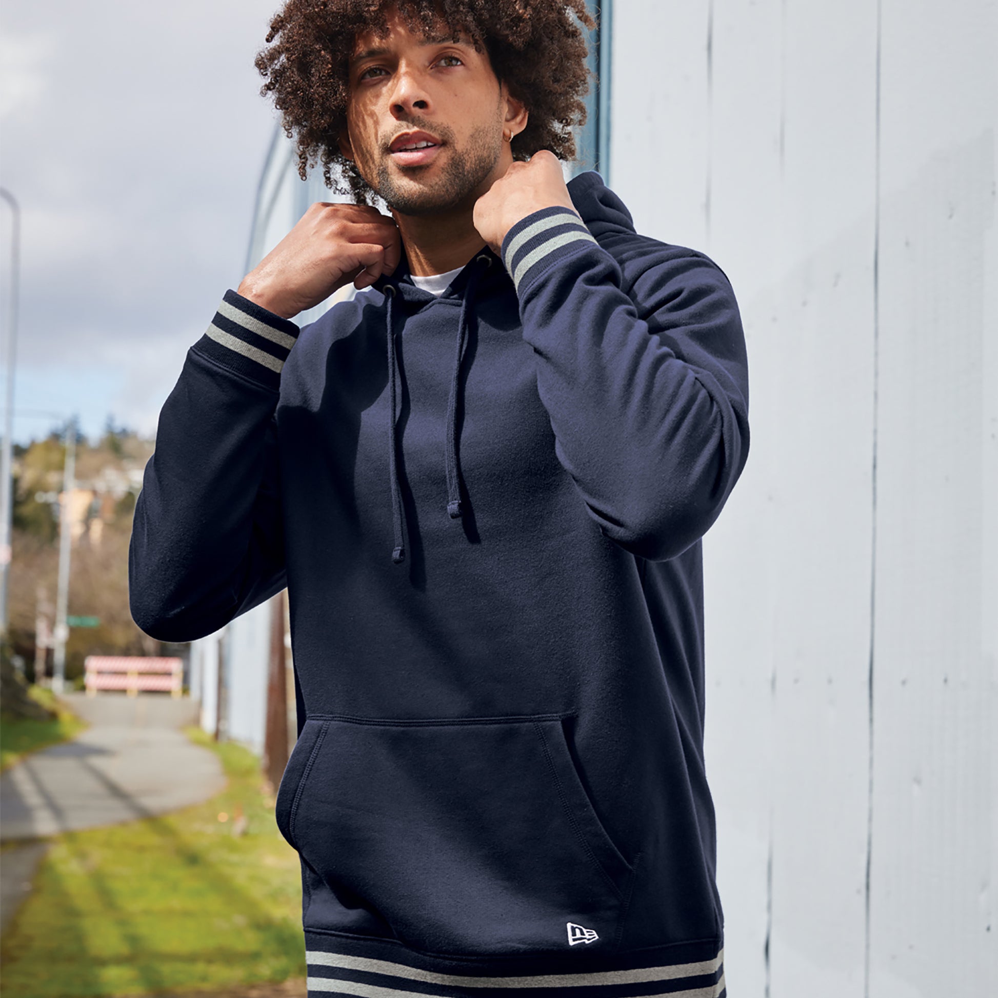 Custom Pullover Hoodie | New Era® NEA550 Comeback Fleece