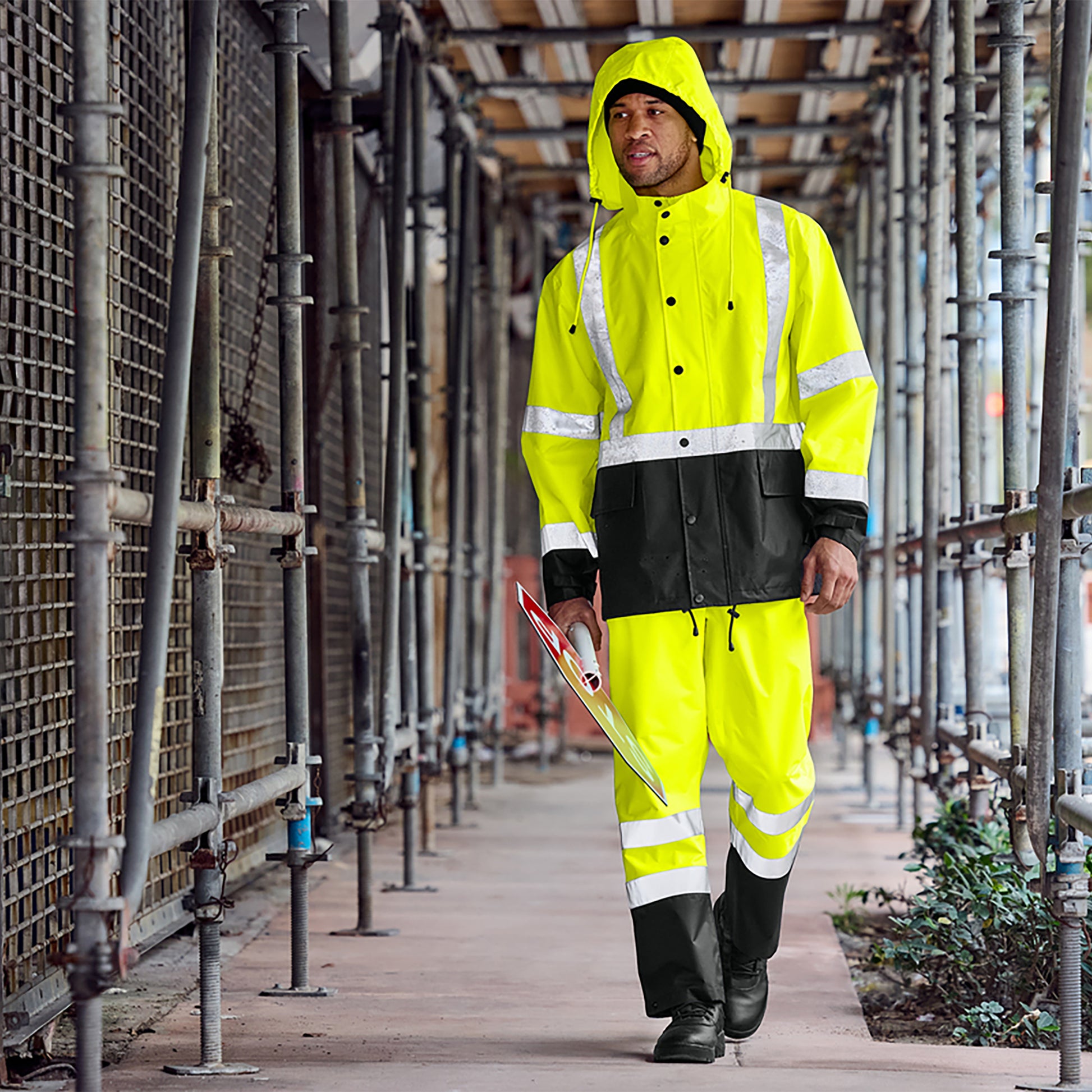 ANSI 107 Class 3 Ripstop Rain Jacket | CornerStone® CSJ504