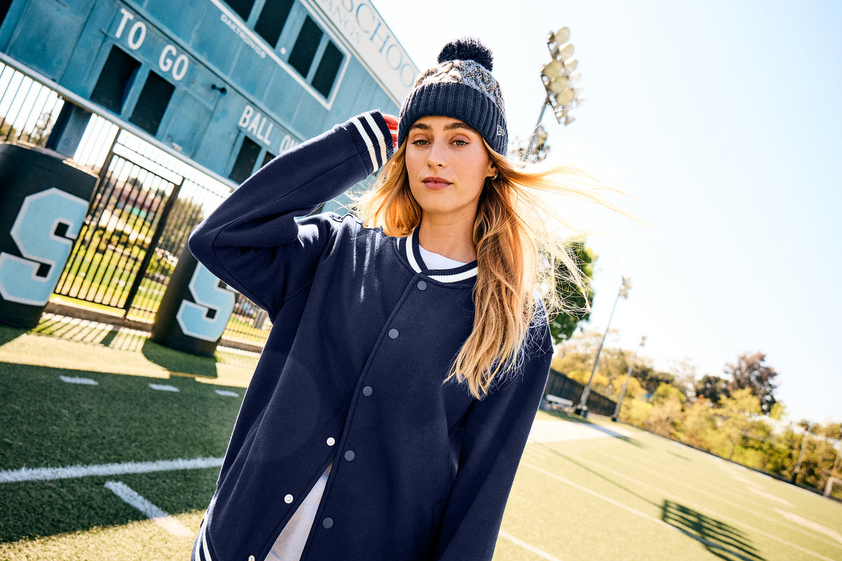 Custom Marled Knit Pom Beanie | New Era® NE910