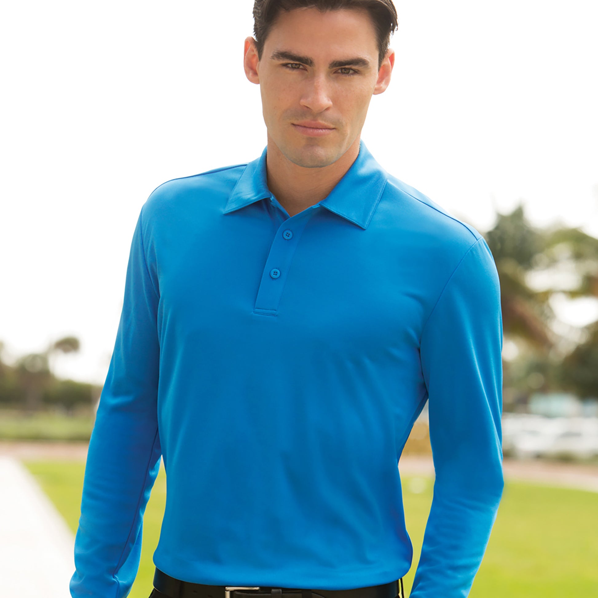 Long Sleeve Polo | Port Authority® K540LS Silk Touch™ Performance