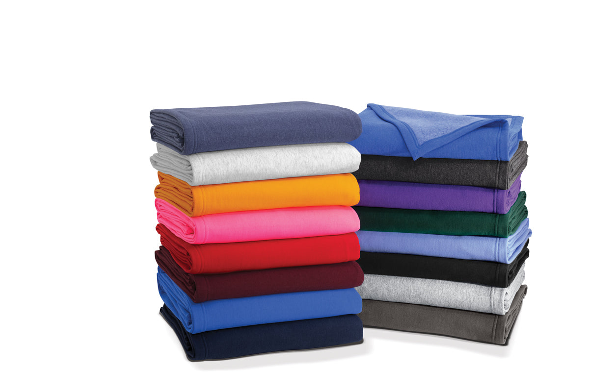 Custom Fleece Sweatshirt Blanket | Port & Company® BP78 Core Fleece