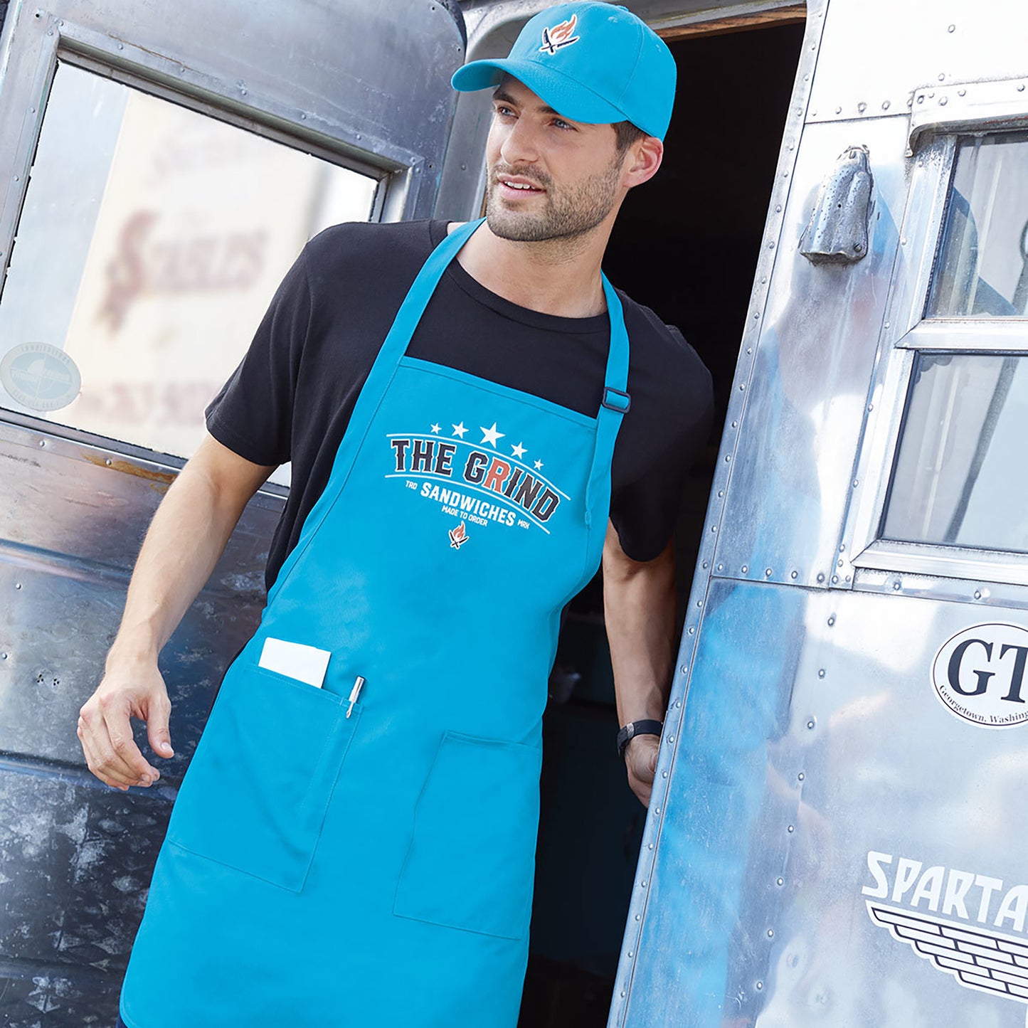Custom Full-Length Two-Pocket Bib Apron | Port Authority® A600