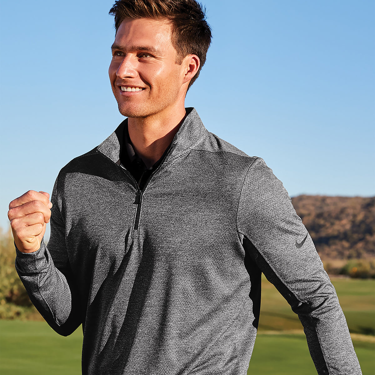 Custom 1/2-Zip Cover-Up | Nike® NKBV6044 Dri-FIT