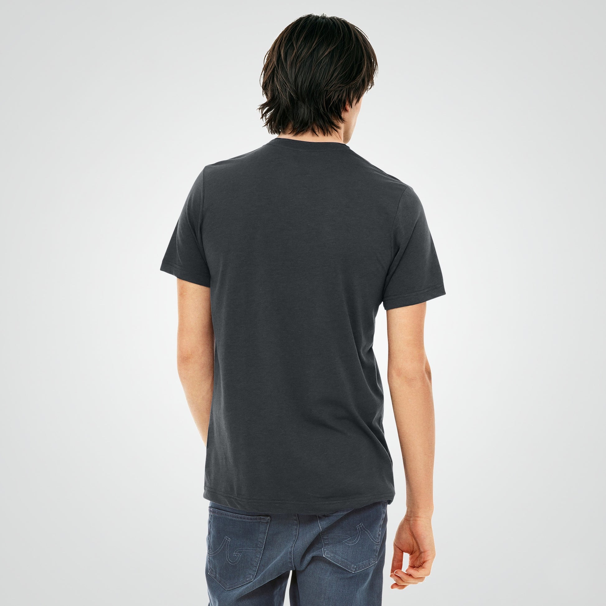 Solid Dark Grey Triblend