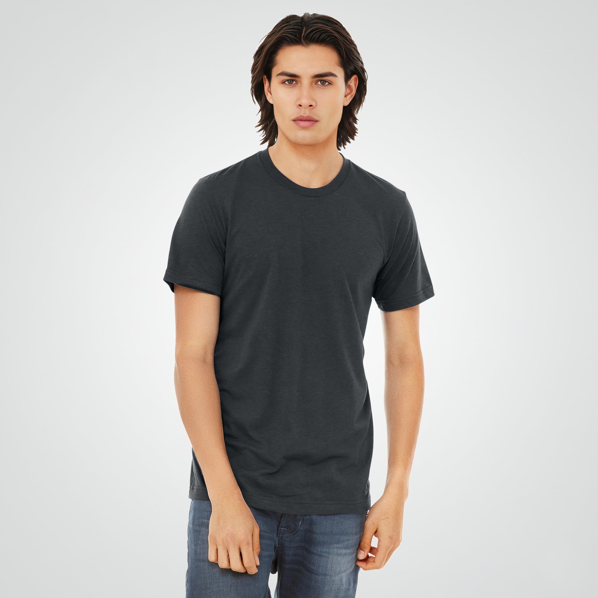 Solid Dark Grey Triblend