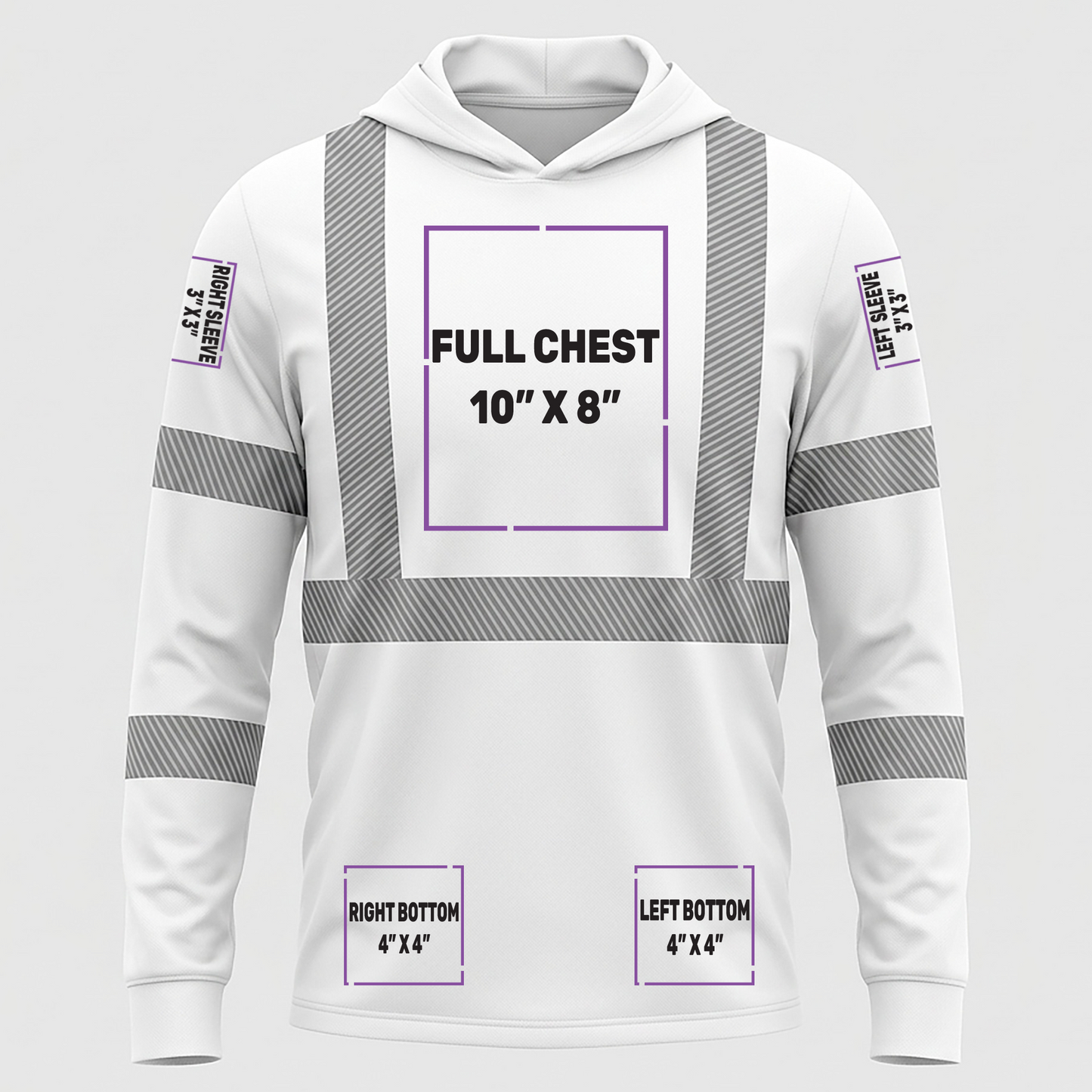 ANSI 107 Class 3 LS Segmented Tape Hooded Tee | CornerStone® CS208