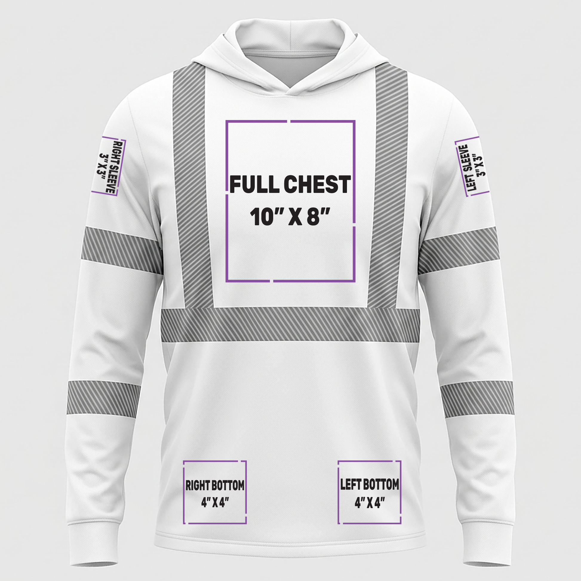 ANSI 107 Class 3 LS Segmented Tape Hooded Tee | CornerStone® CS208