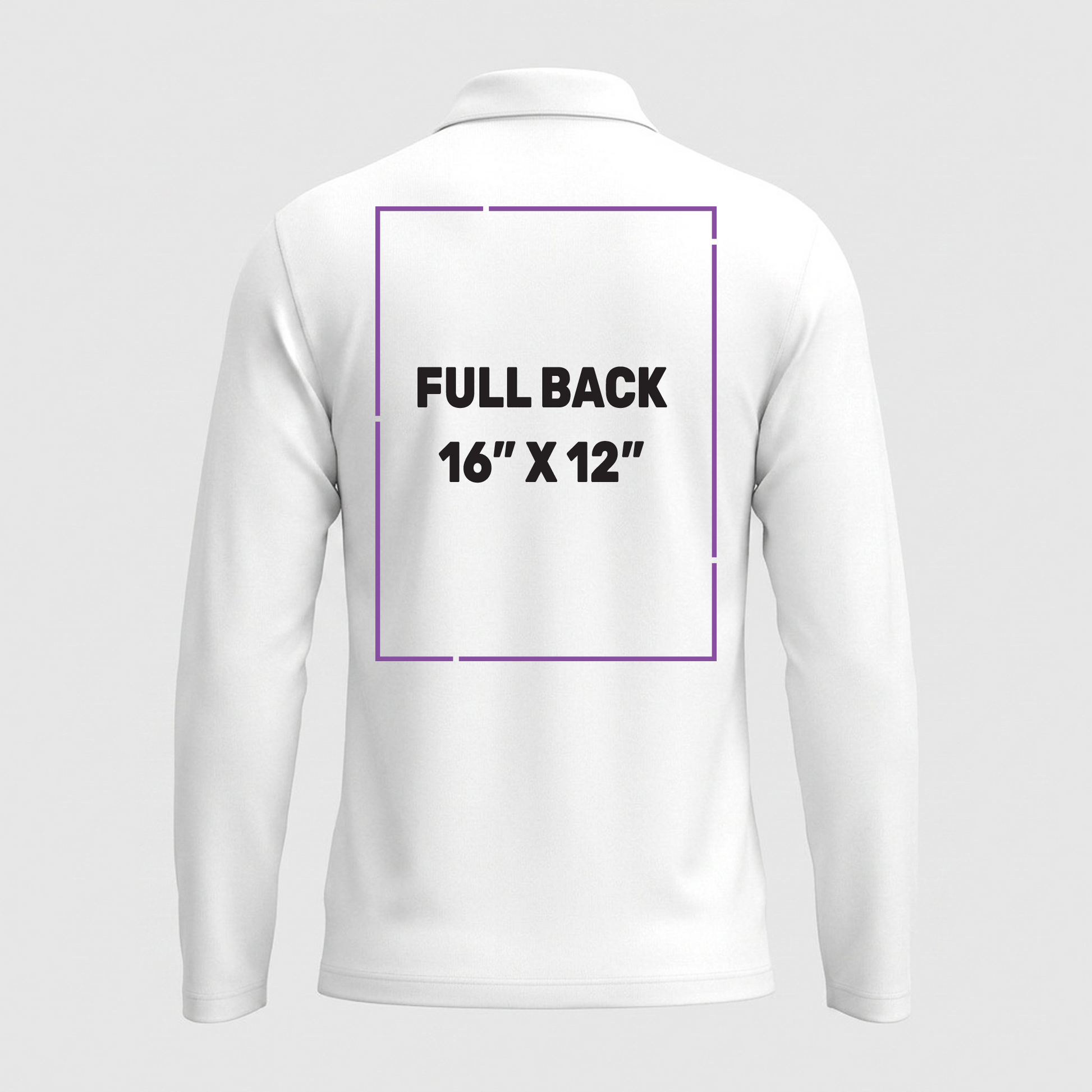 Polo decoration zones — Full Back | CraftTory