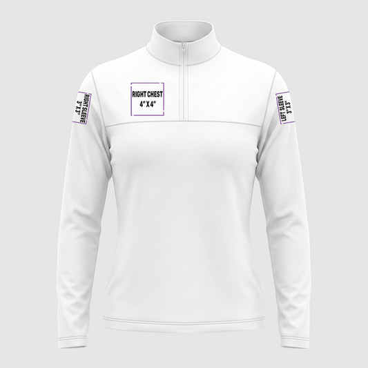 Custom Women's 1/4-Zip Fleece | The North Face® NF0A7V4M Glacier
