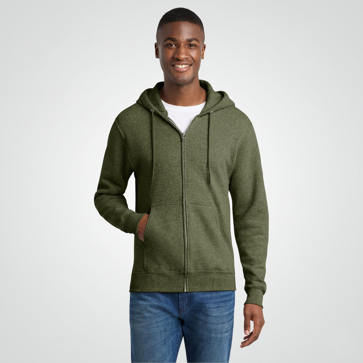 Olive Drab Green Heather