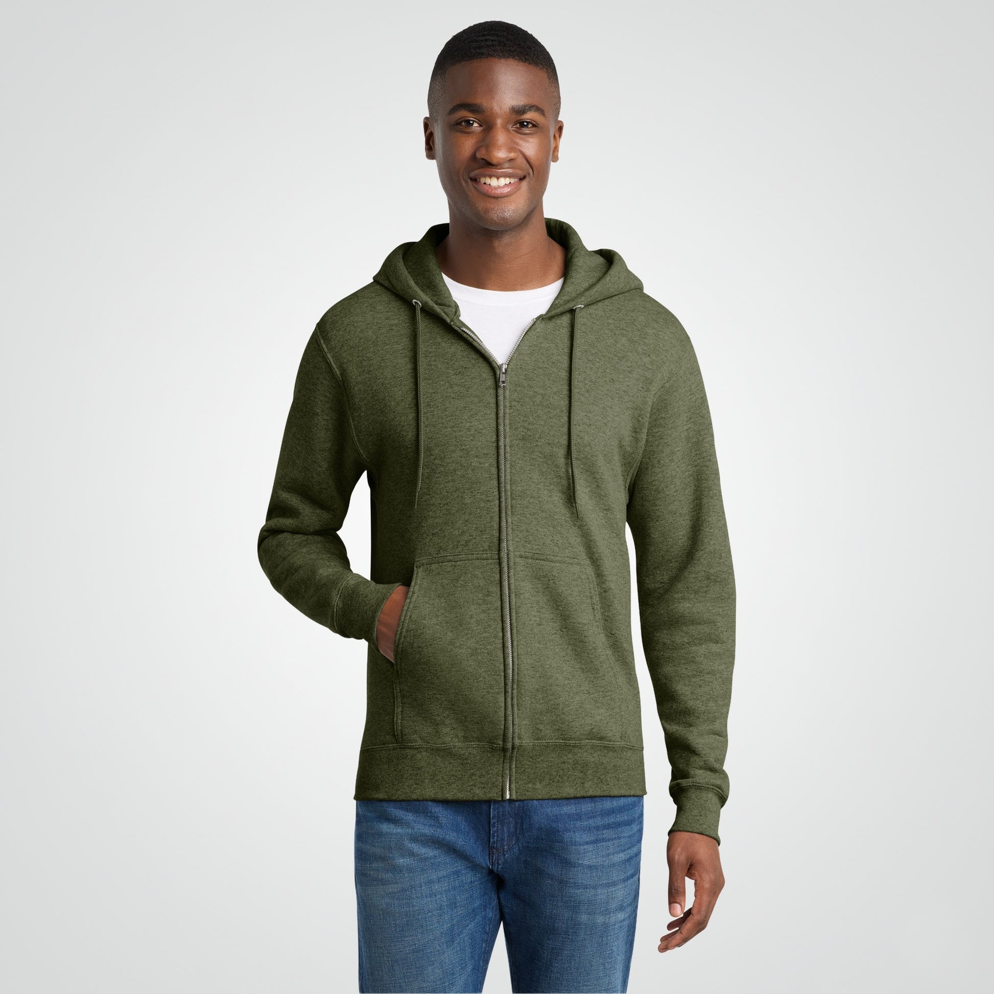 Olive Drab Green Heather