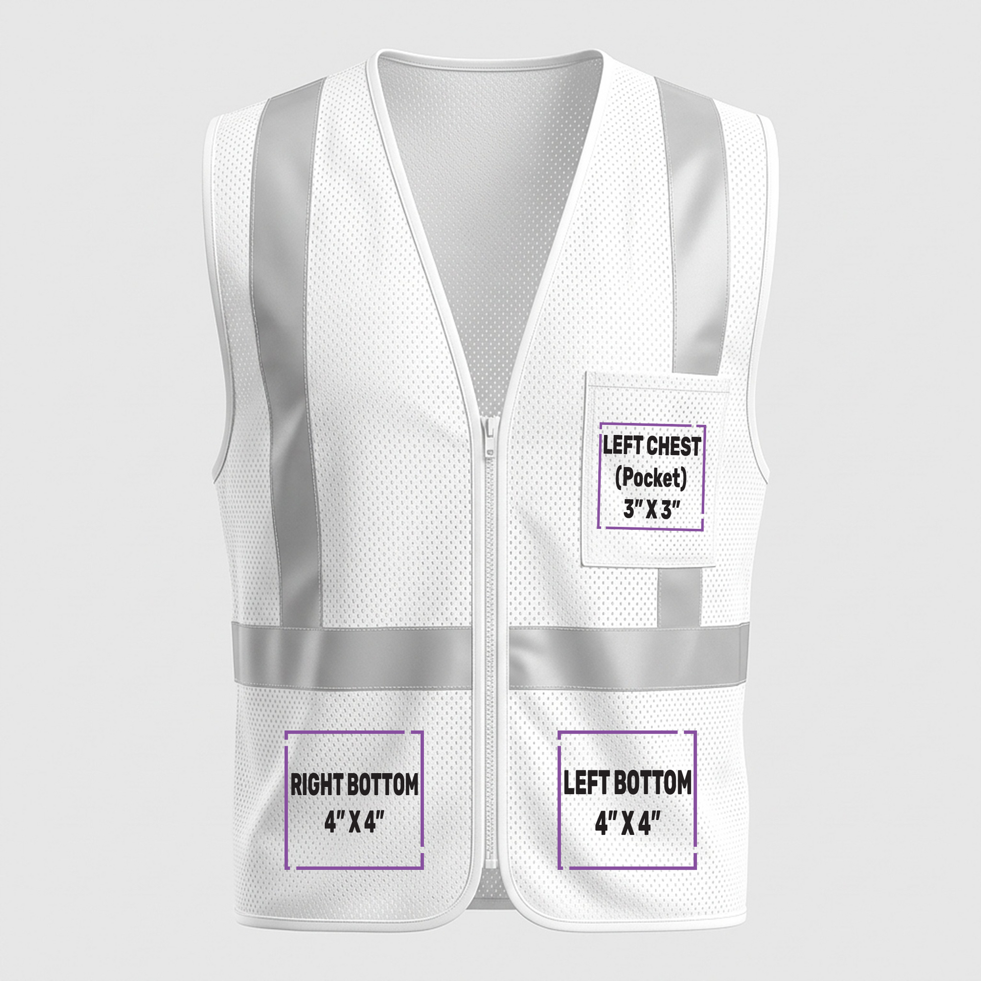 Safety Vest | CornerStone® CSV102 ANSI Class 2 Mesh Zippered