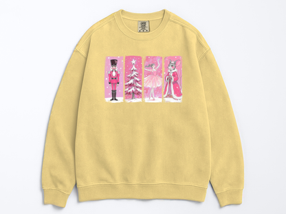 Retro Nutcracker Ballet Christmas Sweatshirt: Festive Holiday Sweatshirt