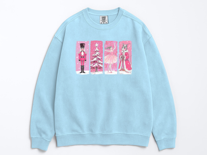 Retro Nutcracker Ballet Christmas Sweatshirt: Festive Holiday Sweatshirt