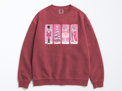 Retro Nutcracker Ballet Christmas Sweatshirt: Festive Holiday Sweatshirt