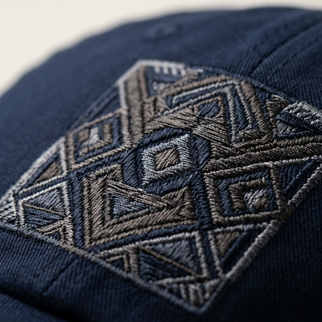 Premium machine embroidery close-up — CraftTory decoration service