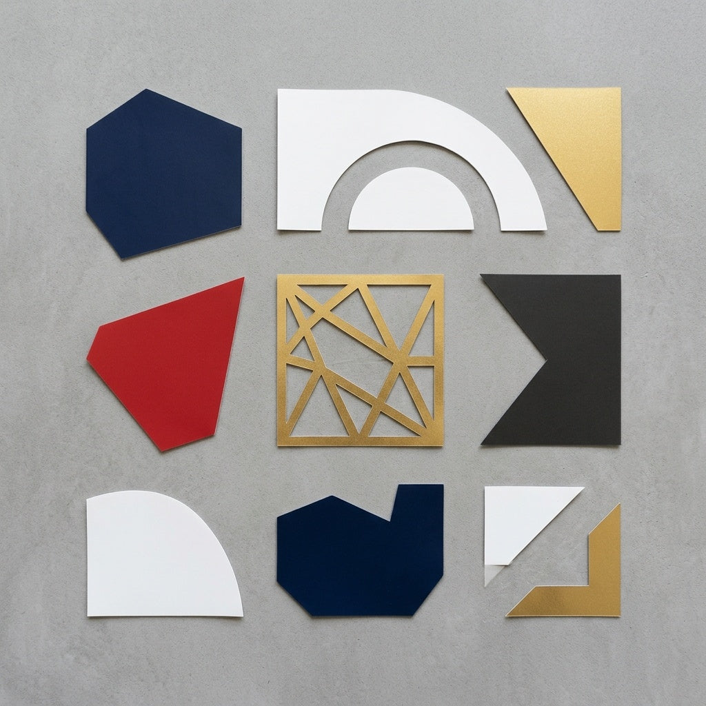 HTV vinyl pieces in multiple colors ready for application