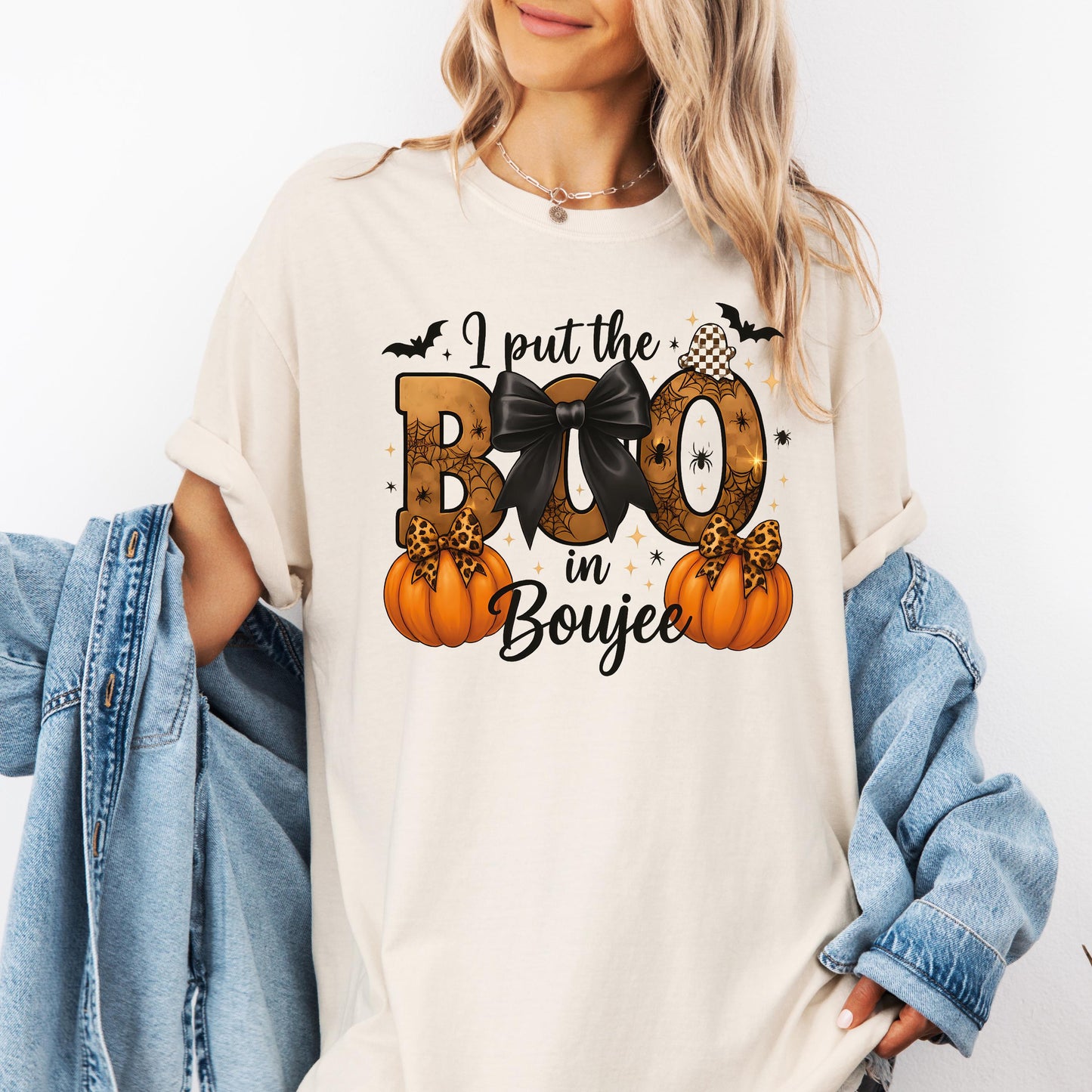 Comfort Colors Halloween Shirt: Boujee Boo Graphic Tee