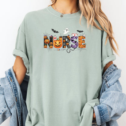 Halloween, Boujee Boo Shirt, Comfort Colors, Graphic Tee, Fall, Glam.