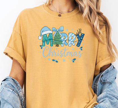 Merry Christmas Graphic Tee: Holiday Family Matching Shirt