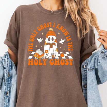 Comfort Colors Holy Ghost Christian Halloween Shirt: Funny Religious Tee