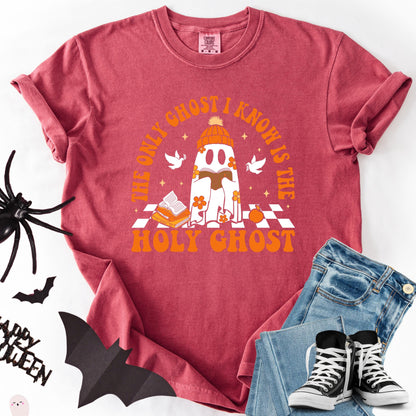 Comfort Colors Holy Ghost Christian Halloween Shirt: Funny Religious Tee