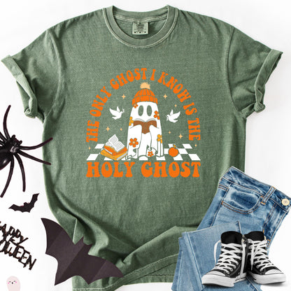 Comfort Colors Holy Ghost Christian Halloween Shirt: Funny Religious Tee