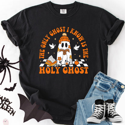 Comfort Colors Holy Ghost Christian Halloween Shirt: Funny Religious Tee