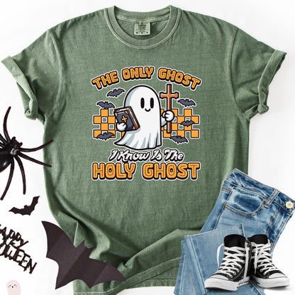 Comfort Colors Holy Ghost Shirt: Christian Halloween Tee