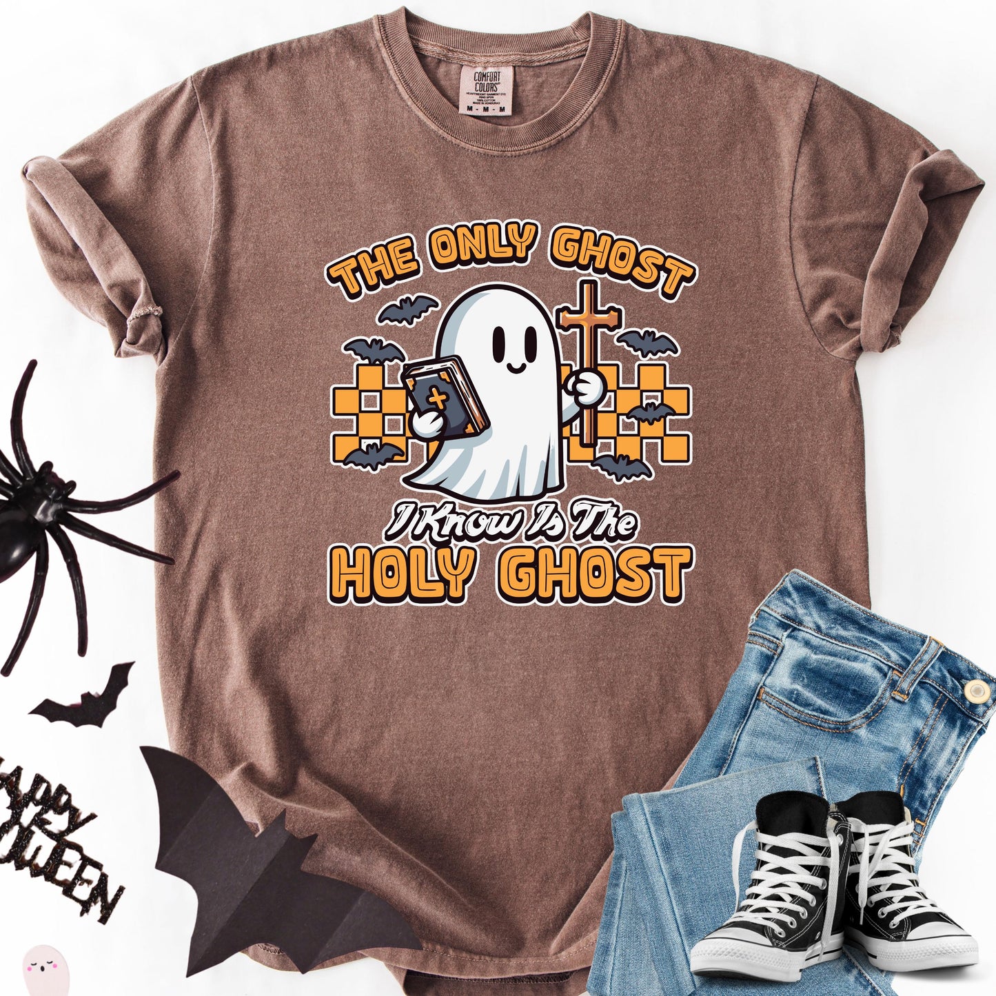 Comfort Colors Holy Ghost Shirt: Christian Halloween Tee