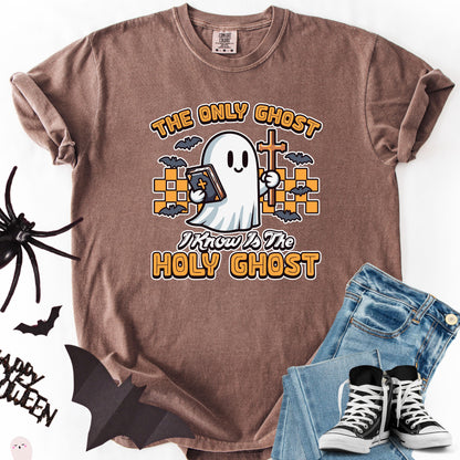 Comfort Colors Holy Ghost Shirt: Christian Halloween Tee