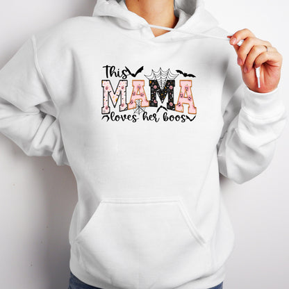 Personalized Mama Ghost Sweatshirt: Spooky Season Halloween Crewneck