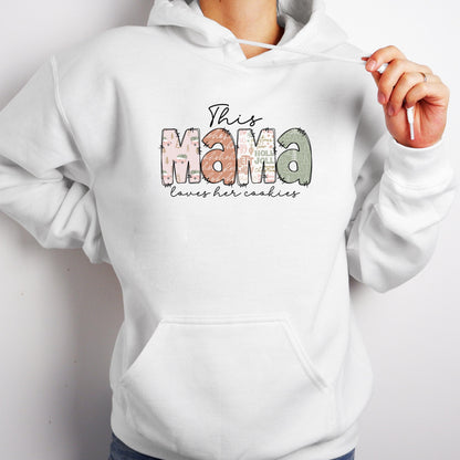 This Mama Christmas Sweatshirt – Personalized Gingerbread Cookie Mom Shirt, Custom Kids Names Holiday Top
